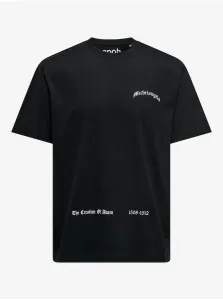 Men's Black T-Shirt ONLY & SONS Apoh - Men #9086154