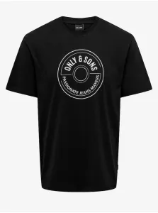 Men's Black T-Shirt ONLY & SONS Lamer Life - Men #8954647