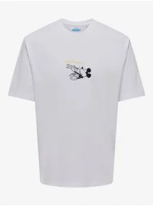 Men's White T-Shirt ONLY & SONS Disney - Men #9085898