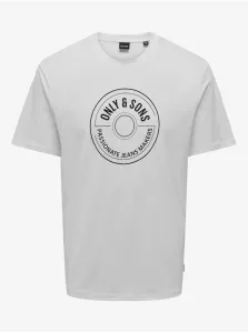 Men's White T-Shirt ONLY & SONS Lamer Life - Men #8955249