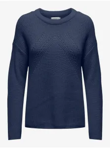 Navy blue women's basic sweater ONLY Bella - Women #8954211