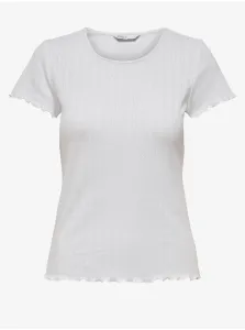 ONLY Dámske tričko ONLCARLOTTA Tight Fit 15256154 White L