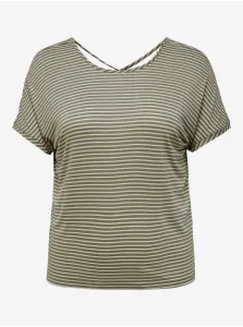 Green Striped T-Shirt ONLY CARMAKOMA Allie - Women
