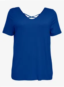 Dark blue women's T-Shirt ONLY CARMAKOMA Bandana - Women #6845969