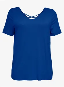 Dark blue women's T-Shirt ONLY CARMAKOMA Bandana - Women #6845967