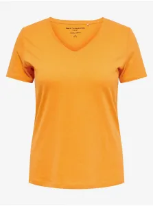 Topy a tričká pre ženy ONLY CARMAKOMA - oranžová #5542886