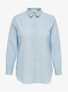 Light blue ladies shirt ONLY CARMAKOMA Nora - Women #5543094