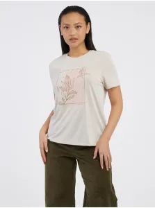 Beige Women's T-Shirt ONLY Free - Women #7449603