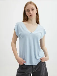Light blue womens basic T-shirt ONLY Free - Women #5542947