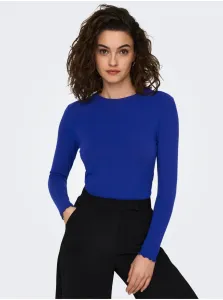 Dark blue womens basic T-shirt ONLY Lamour - Women #586248