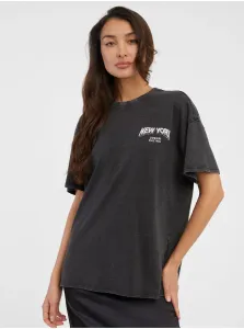 Black Womens Oversize T-Shirt ONLY Lina - Women