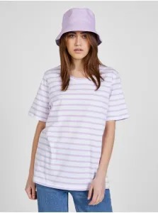 Purple-White Women's Striped T-Shirt ONLY Only - Women #722385