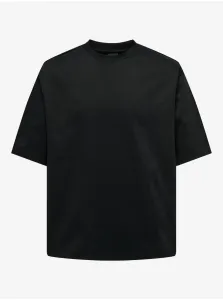 Black mens basic oversize T-shirt ONLY & SONS Millenium - Men