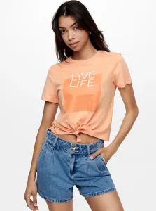 Orange T-shirt with PRINT ONLY - Women