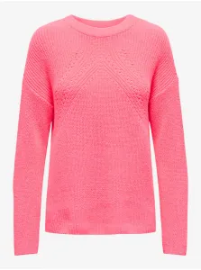 Pink women's basic sweater ONLY Bella - Women