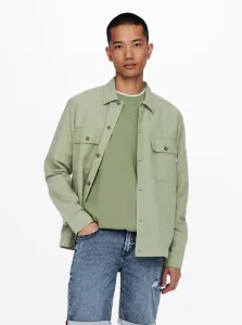 Light Green Shirt ONLY & SONS - Men's #1046151