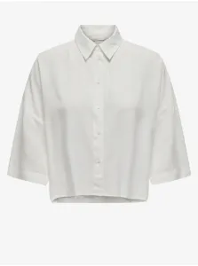 White women's cropped shirt ONLY Astrid - Women #9358426