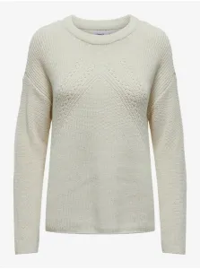 Women's Cream Basic Sweater ONLY Bella - Women #8954215