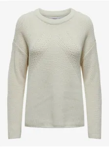 Women's Cream Basic Sweater ONLY Bella - Women #8954218