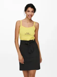 Yellow tank top with inscription ONLY Clara - Women #1046879