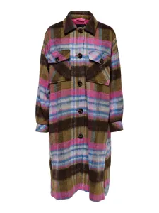 ONLY Dámsky kabát ONLDENISE Regular fit 15270598 Beetroot Purple Victoria Blue XL