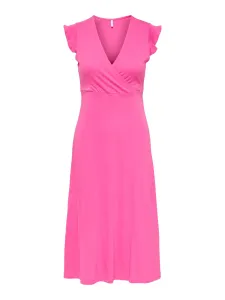 ONLY Dámske šaty ONLMAY Regular Fit 15257520 Shocking Pink XL