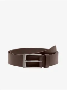 Dark Brown Leather Belt ONLY & SONS Brad - Men #4642866