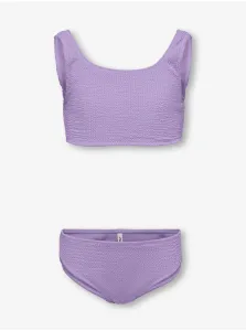 Purple girly two-piece swimsuit ONLY Amanda - Girls