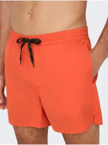 Orange Mens Swimwear ONLY & SONS Ted - Men #5543820