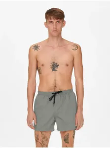 Grey Mens Swimwear ONLY & SONS Ted - Men #5543827