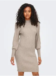 Beige sweater dress ONLY Katia - Women
