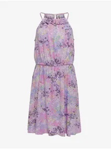 Svetlo fialové dievčenské kvetované šaty ONLY Anna #6846052