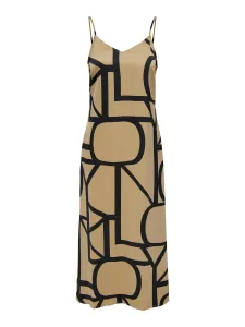 Beige Women's Patterned Dress for Straps ONLY Amelia - Women #4726407