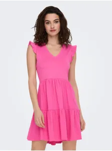 ONLY Dámske šaty ONLMAY Regular Fit 15226992 Shocking Pink L