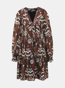 Brown patterned dress ONLY-Eloise - Women