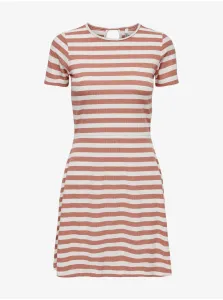 Letné a plážové šaty pre ženy ONLY - oranžová, biela #637875