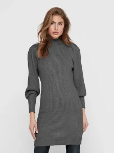 ONLY Dámske šaty ONLKATIA Comfort Fit 15232502 Dark Grey Melange XL