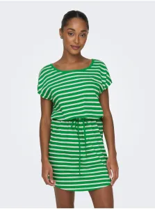 Zelené dámske pruhované šaty ONLY May #6679652