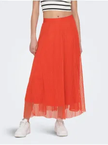 Orange Ladies Maxi Skirt ONLY Lavina - Women