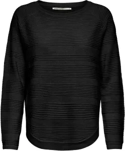 Čierny tenký sveter s rozparkom na boku ONLY Caviar #583953