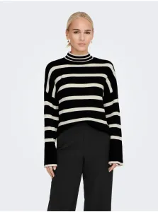 Black Striped Sweater ONLY Ibi - Women #4642977