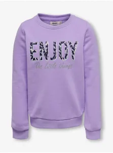 Light purple girly sweatshirt ONLY Lena - Girls