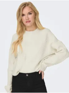 Women's cream sweater ONLY Marilla - Women