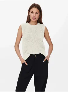 Cream sweater vest ONLY Paris - Women