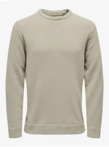 Beige Mens Sweater ONLY & SONS Ese - Men #7779879