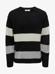 Black pattern sweater ONLY & SONS Jan - Men #721779