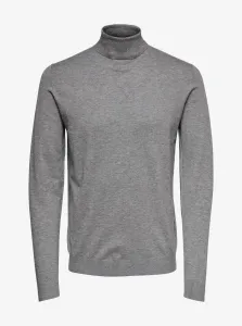 Grey men's brindle turtleneck ONLY & SONS Wyler - Men