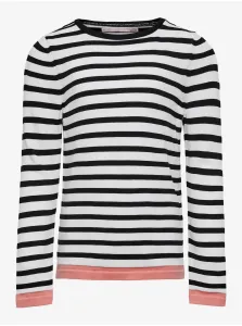Black and white girly striped sweater ONLY Suzana - Girls #651207