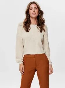 Cream sweater with lace ONLY Xenia - Women #631421