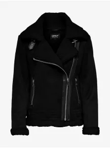 Black women's suede jacket ONLY New Diana - Women #8356279